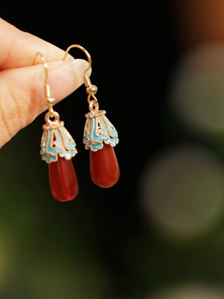 中式古典气质优雅耳环旗袍耳坠