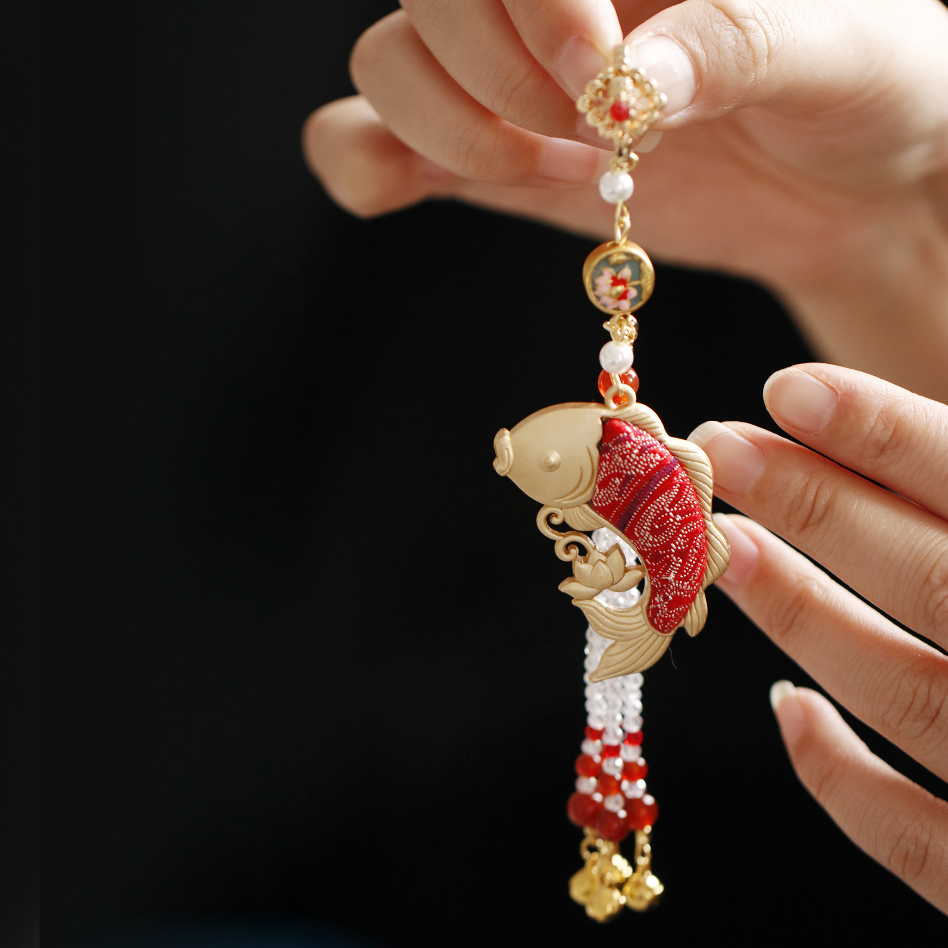 非遗宋锦中国风好运锦鲤压襟流苏挂件编织国风配饰旗袍配饰手机链,饰品/流行首饰/时尚饰品新,胸针,淘宝优惠券,粉丝福利购,淘宝优惠卷