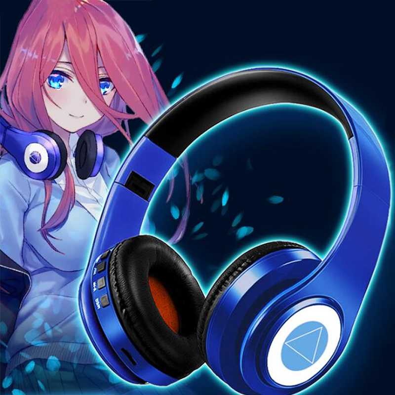 五等分的花嫁周边cos中野三玖同款无线蓝牙耳机动漫二次元头戴式