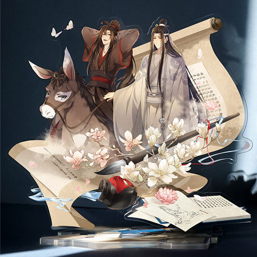 正版魔道祖师忘羡双人立牌摆件