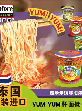 探索植味无麸质进口冬阴功泰式酸辣泡面夜宵非油炸杯面桶面