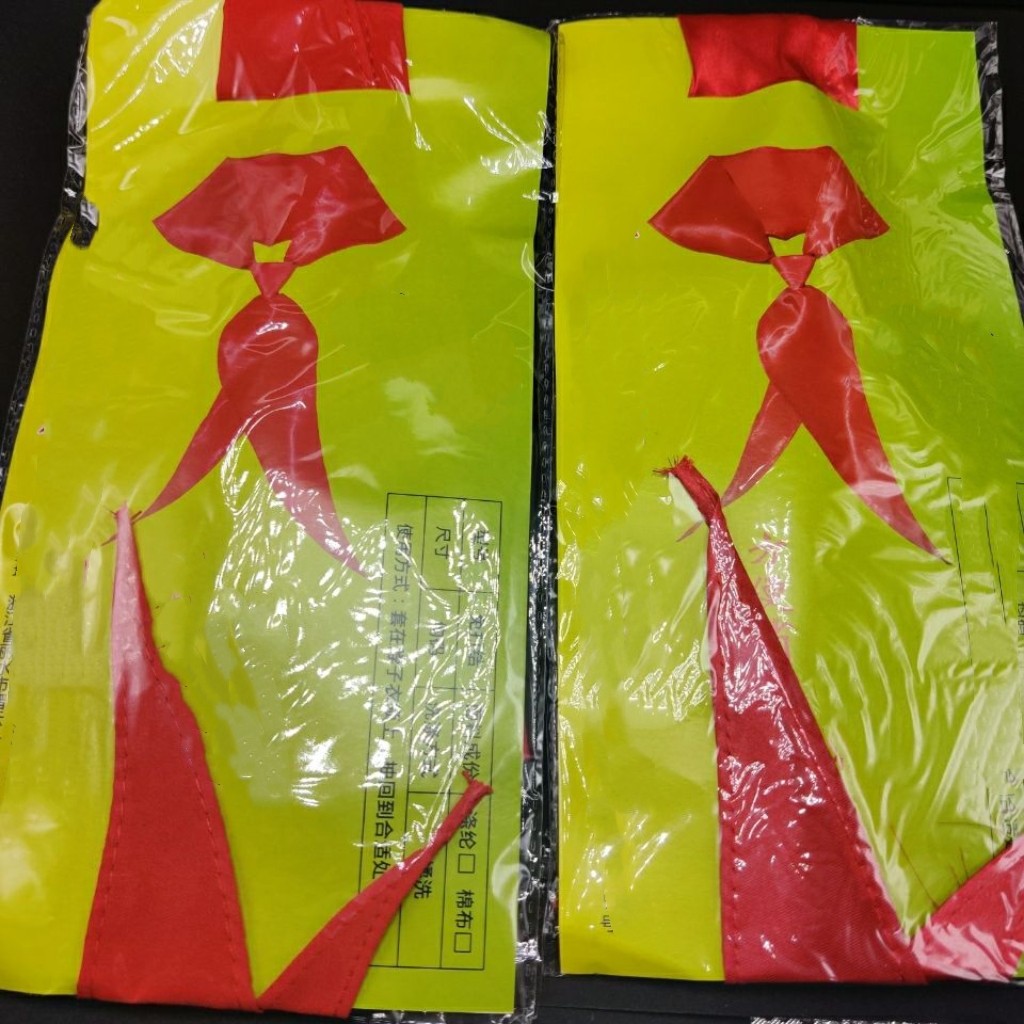 包邮3条全新红领巾布仿绸缎红领巾
