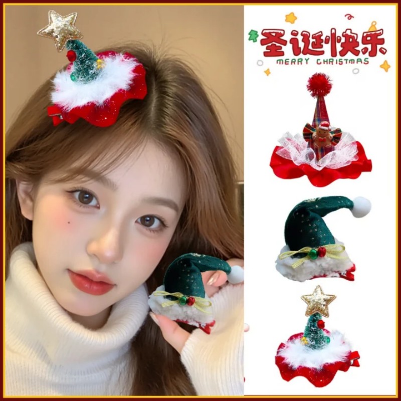 2025新款圣诞节cos装扮帽子发夹