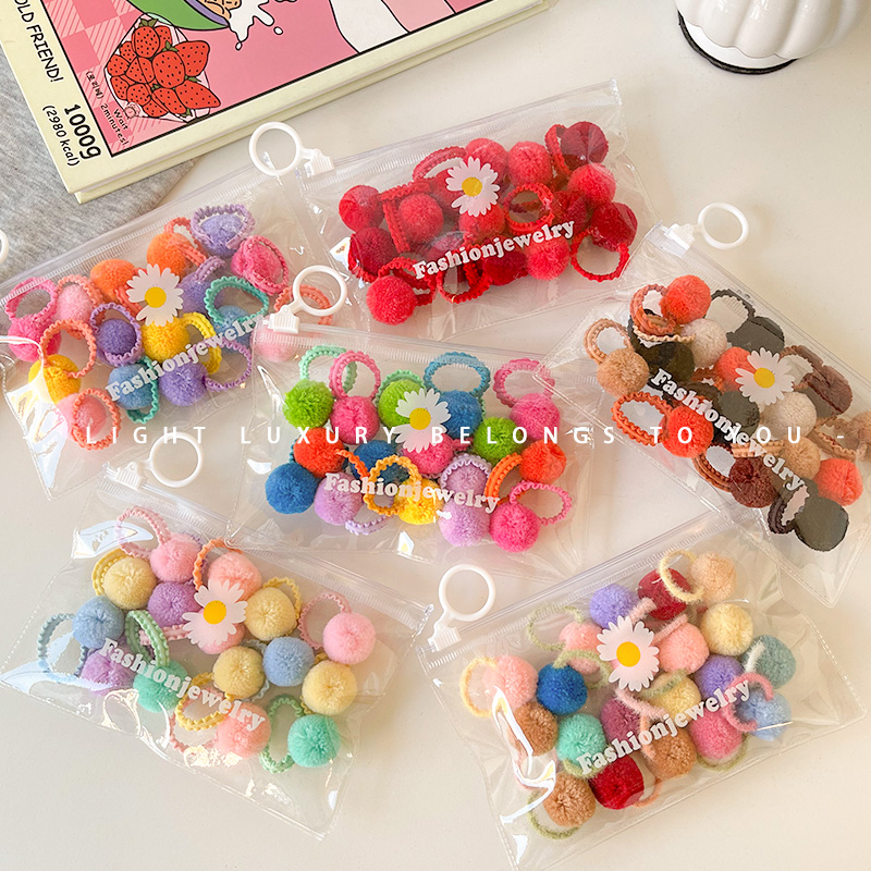 可爱可爱拇指橡皮筋婴儿童发绳