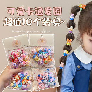 疯狂动物城拇指发圈宝宝皮筋女童扎辫子朱迪头绳扎头发不伤发头饰
