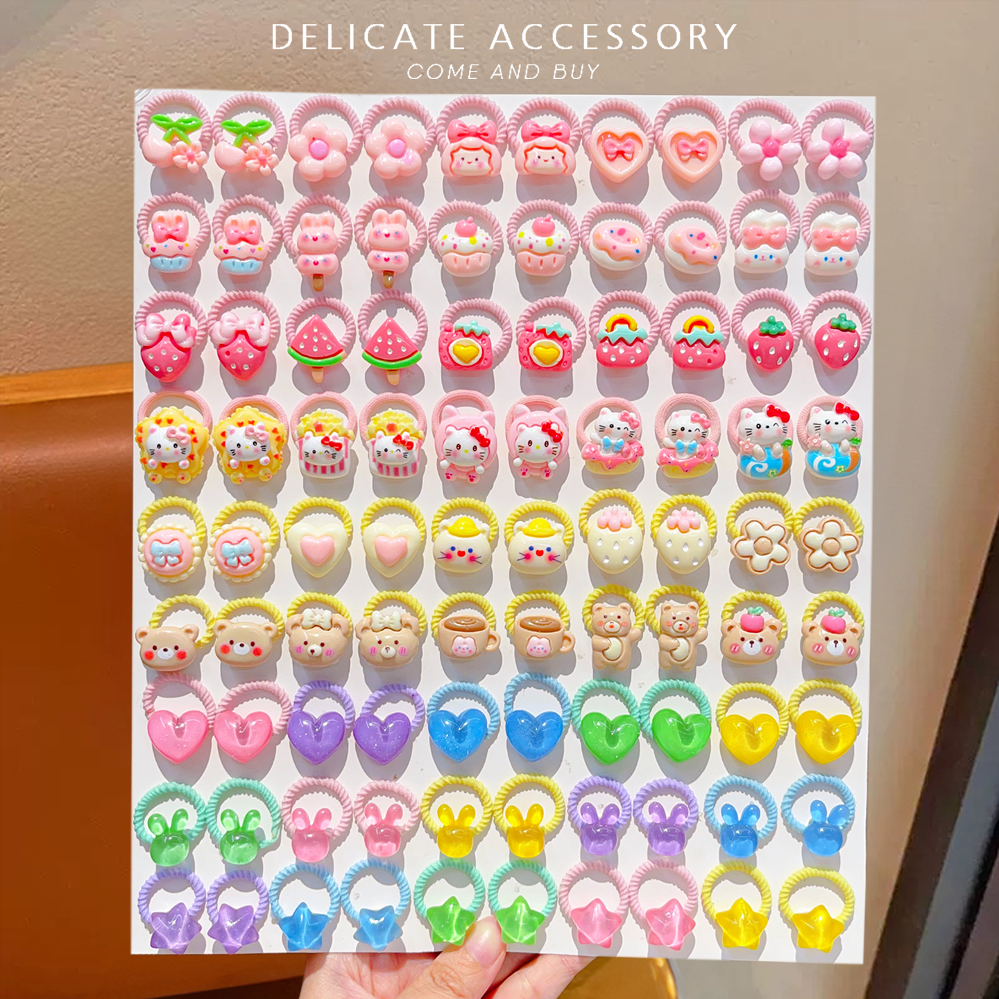 卡通婴儿扎头发宝宝不伤发拇指发圈高弹力橡皮筋可爱儿童发绳女童