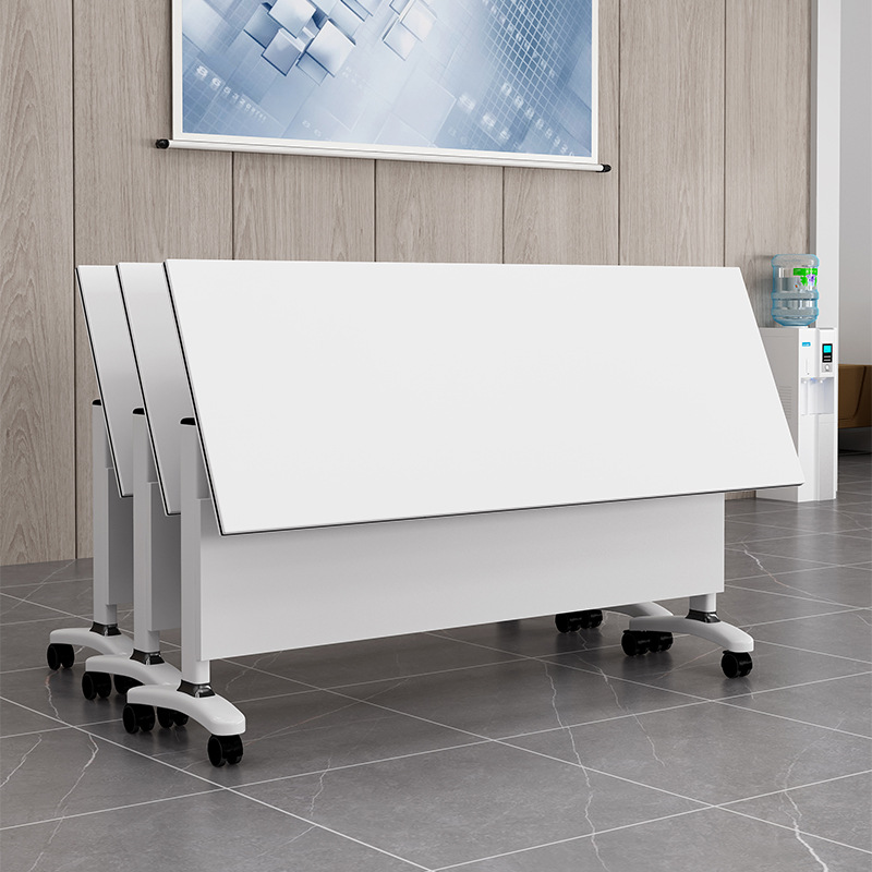 折叠会议桌多功能拼接长条桌培训双人办公桌子可折叠培训桌椅组合