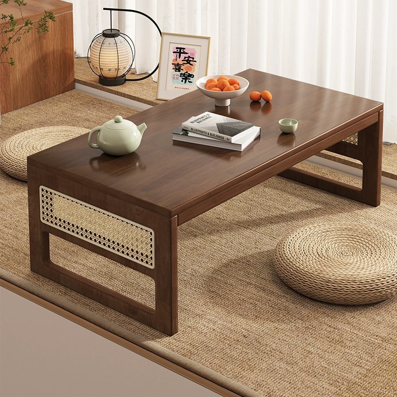 折叠飘窗桌榻榻米床上矮桌家用学习炕桌简易窗台茶桌阳台炕几