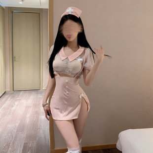 护士制服纯欲床上角色扮演女透性感视短裙套装大码微胖MM情调内衣