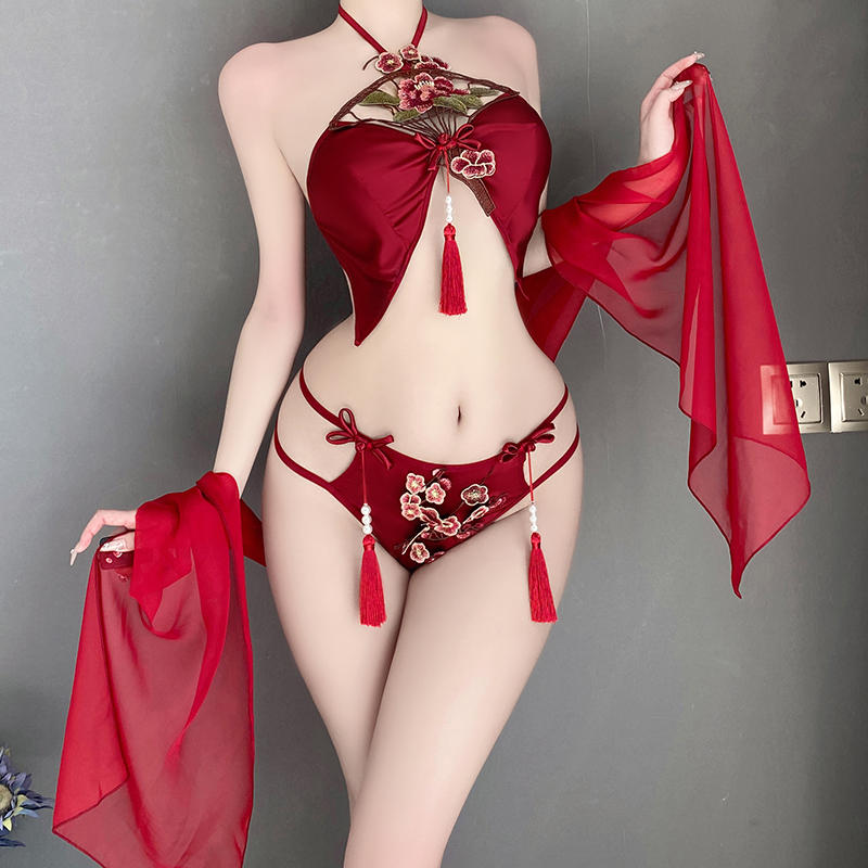 女春秋款新中式汉服套装肚兜