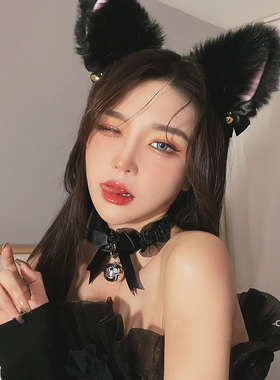 猫耳朵头饰女夏兽耳发箍狐狸发夹直播cos猫咪兔夹子发饰情调发卡