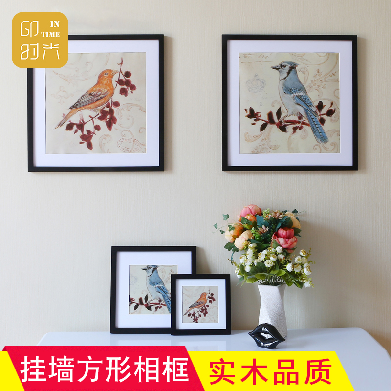 正方形厘米书画镜片装裱实木相框