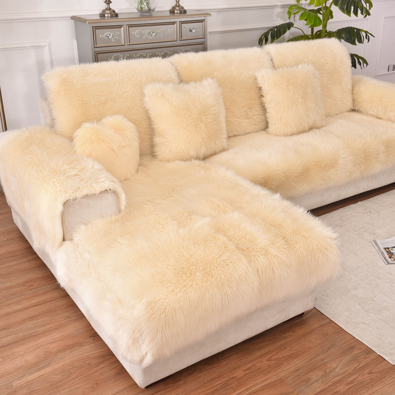 定做冬季长毛绒组合贵妃沙发巾