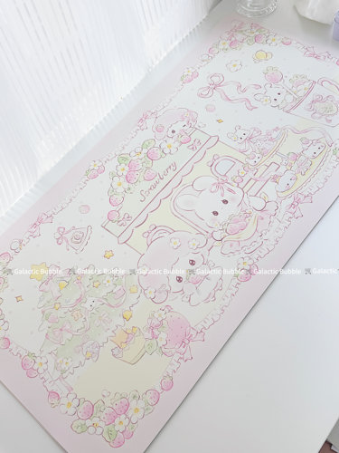 安妮兔皮革桌垫防水装饰拍照背景餐垫鼠标垫小红书同款多尺寸推荐