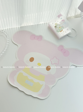 可爱小美桌垫异型pu皮防水防油鼠标垫装饰拍照背景小红书同款推荐