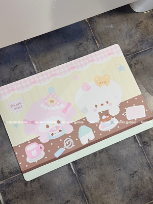 薄巧甜品餐厅许愿树浴室厨房吸水防滑地垫硅藻泥地垫可爱少女心