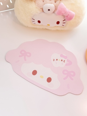 原创可爱小羊异型垫杯垫鼠标垫餐垫拍照道具