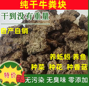 纯干牛粪块天然发酵农家有机肥种花种菜家庭园艺肥牛屎牛粪饼底肥