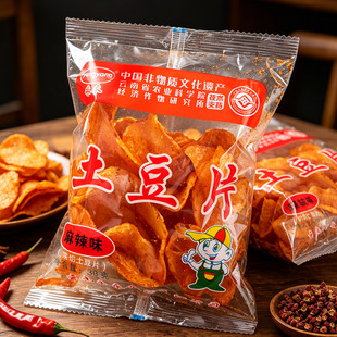 贵州风味麻辣土豆片曲靖陆良永永酥里香老式麻辣洋芋丝署片土豆丝