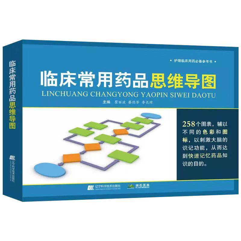 现货 临床常用药品思维导图护理临床用药必备参考书辽宁科学技术出版社瞿丽波蔡德芳李长琼