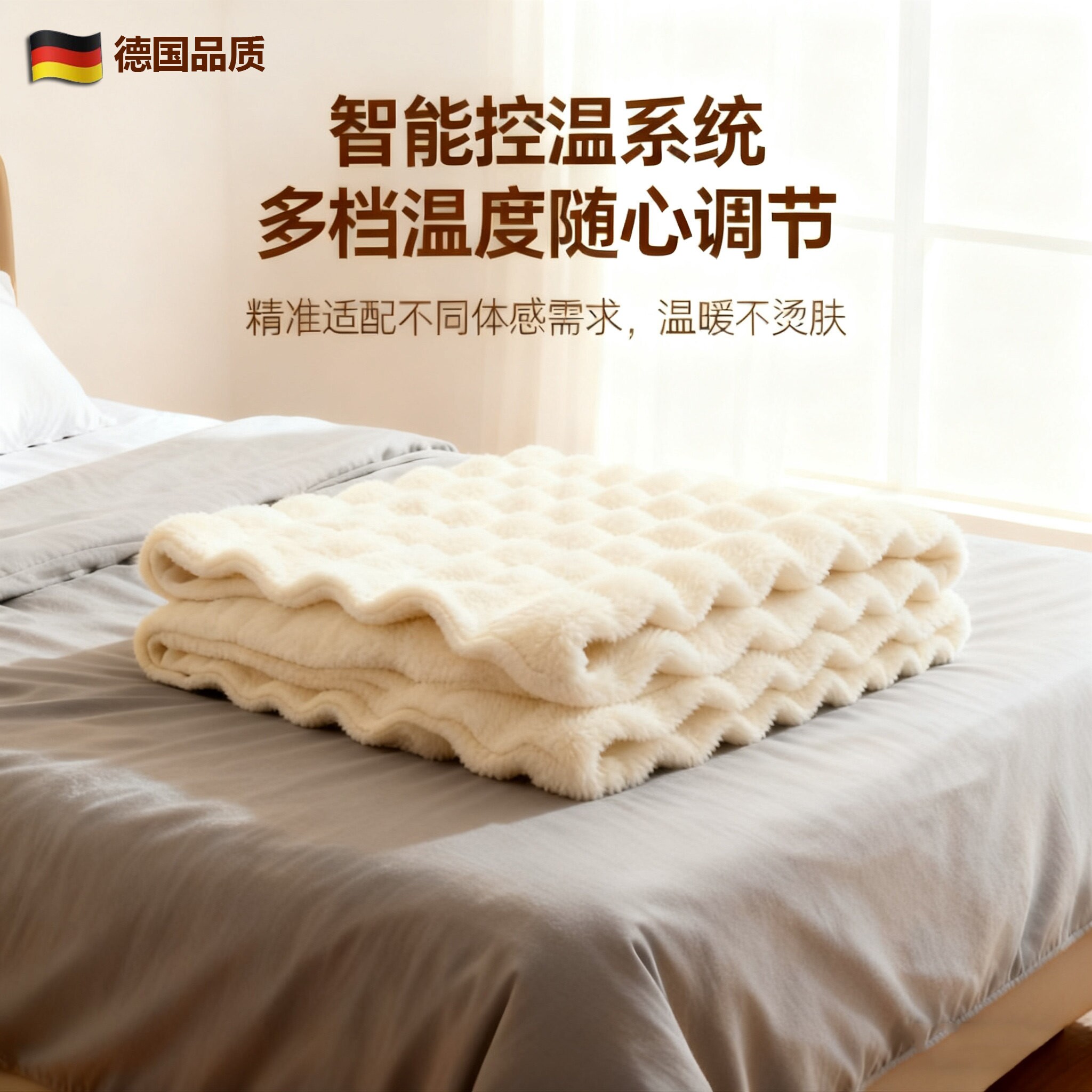 德国电热毯家用双人新款石墨烯加