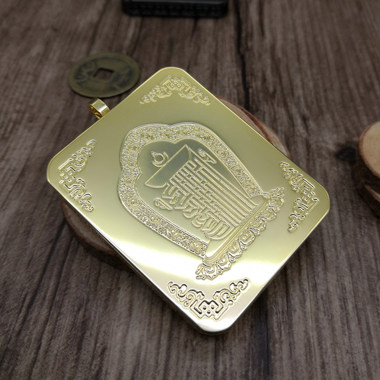 藏式纯铜唐卡嘎乌盒随身外壳