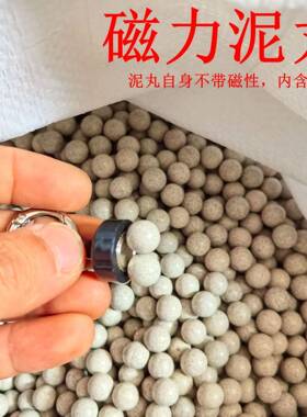 弹弓专用加重磁力泥丸白色10mm小包装独立包装弹弓子弹磁力泥丸