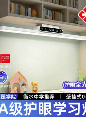 壁挂式护眼灯学习专用台灯全光谱学生宿舍儿童书桌阅读磁吸顶充电