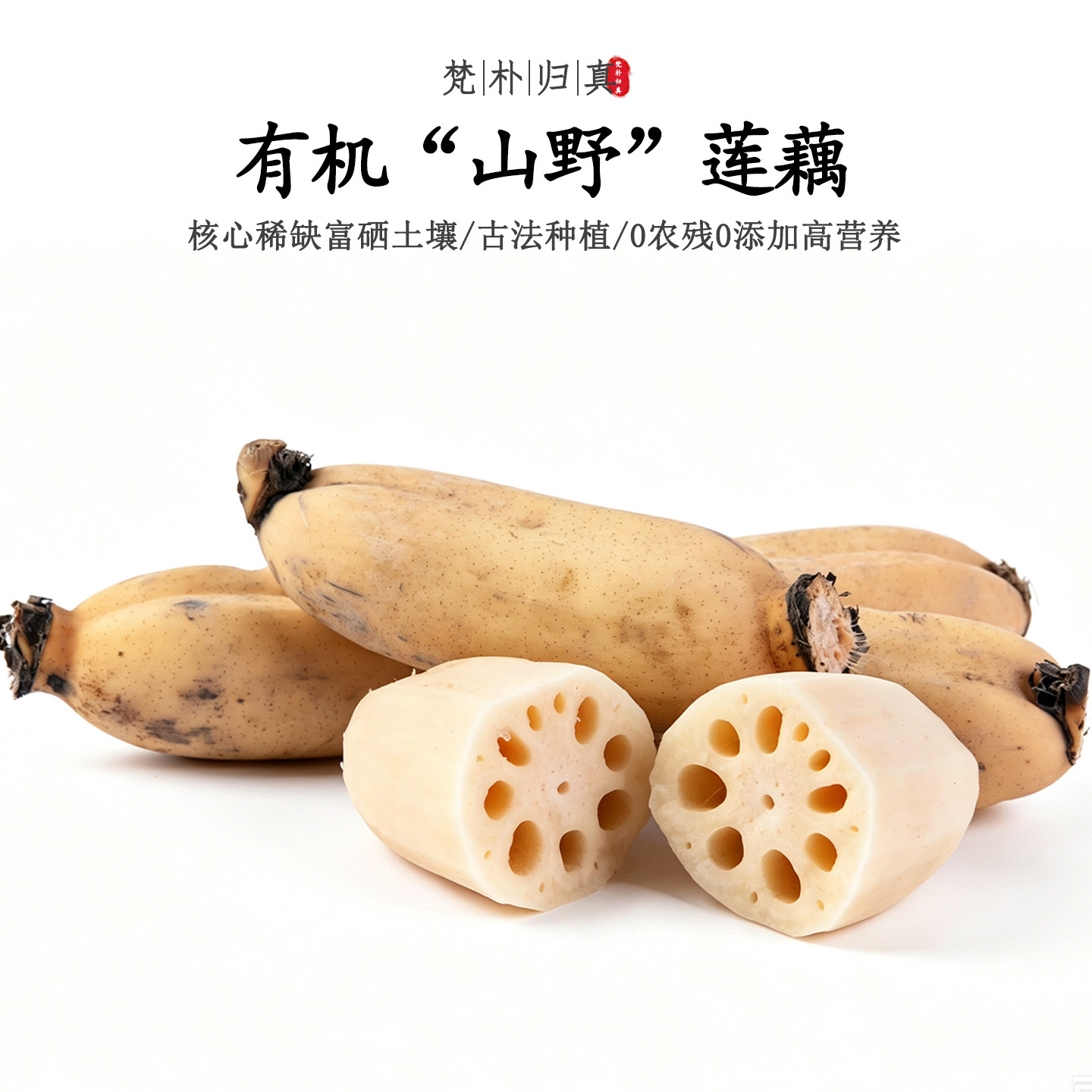 【不仅有机而且富硒】山野莲藕 0农残0添加高营养 现挖/顺丰空运