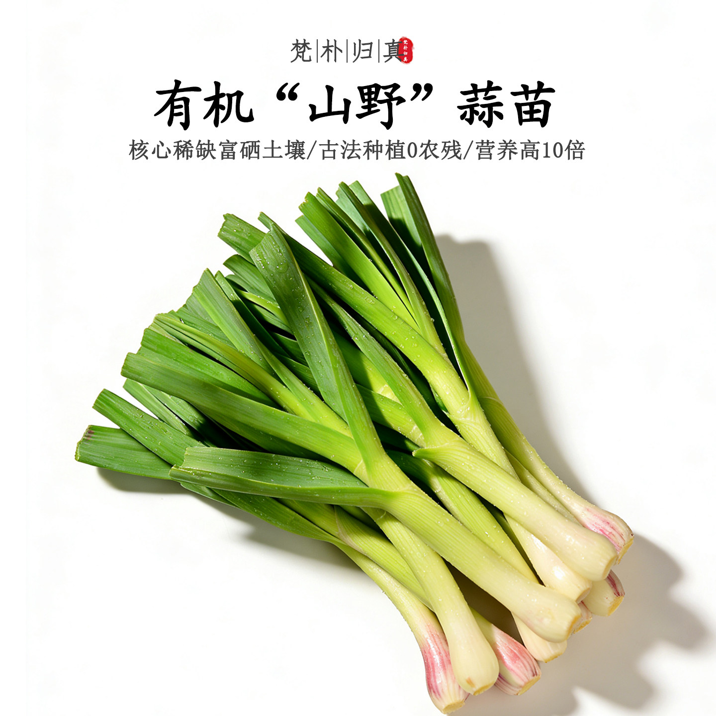 【不仅有机而且富硒】山野蒜苗 0农残0添加高营养 现采/顺丰空运