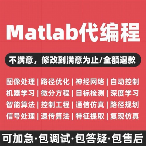 matlab代码帮做程序代编代码复现修改图像处理问题解决建模绘画图