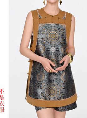 马甲06新中式复古国风十三太保一字襟坎肩马甲纸样缝纫做衣服裁剪