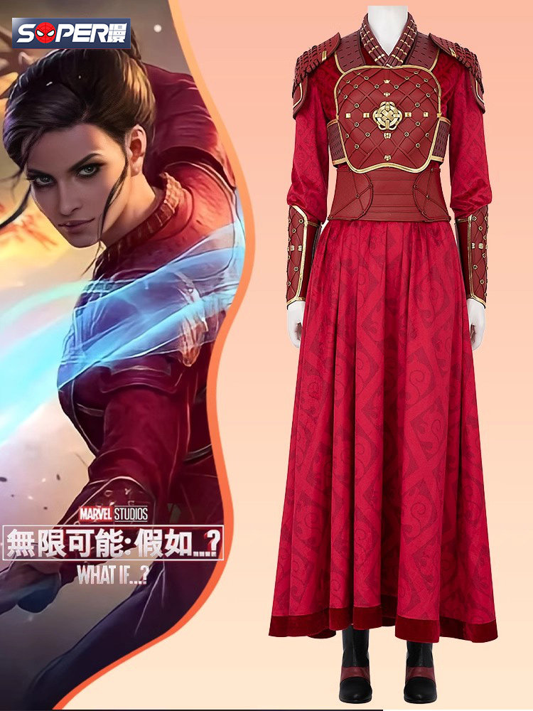 super漫假如第二季海拉cos服漫威同款红色战服cosplay服装女定制
