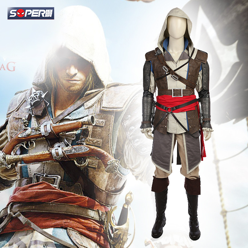 super漫游戏刺客信条黑旗4cos 爱德华肯维cosplay升级