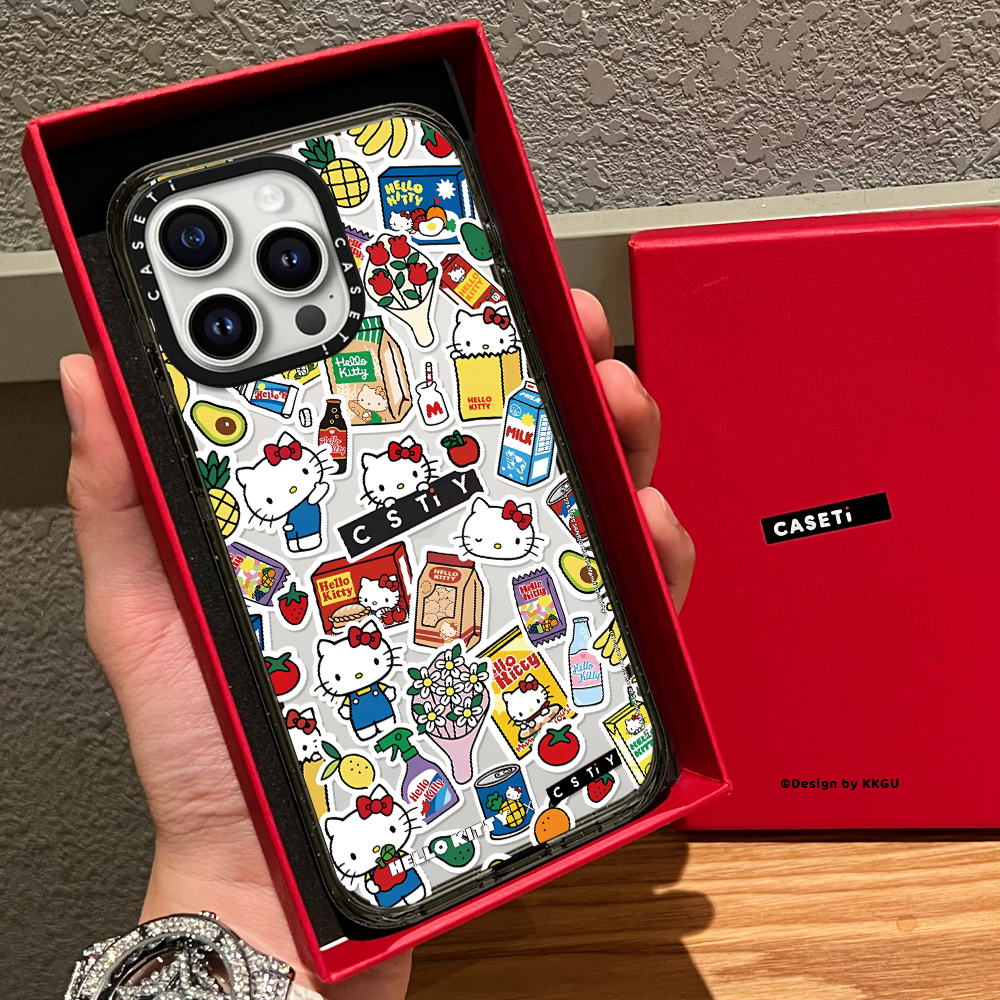 联名卡通Kitty凯蒂猫集合贴纸适用iphone16pro手机壳17promax苹果15plus磁吸MagSafe透明亚克力14明星同款,3C数码配件,手机保护套/壳,淘宝优惠券,粉丝福利购,淘宝优惠卷