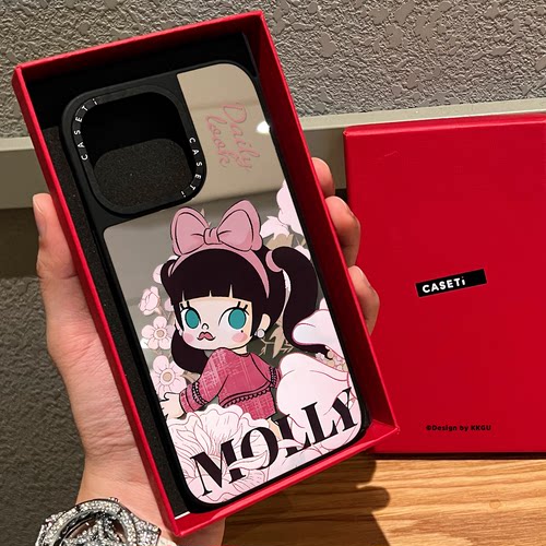 C家莫莉MOLLY联名花朵适用iphone16pro手机壳17promax苹果15plus磁吸MagSafe镜面14春夏款13甜美少女新款闺蜜