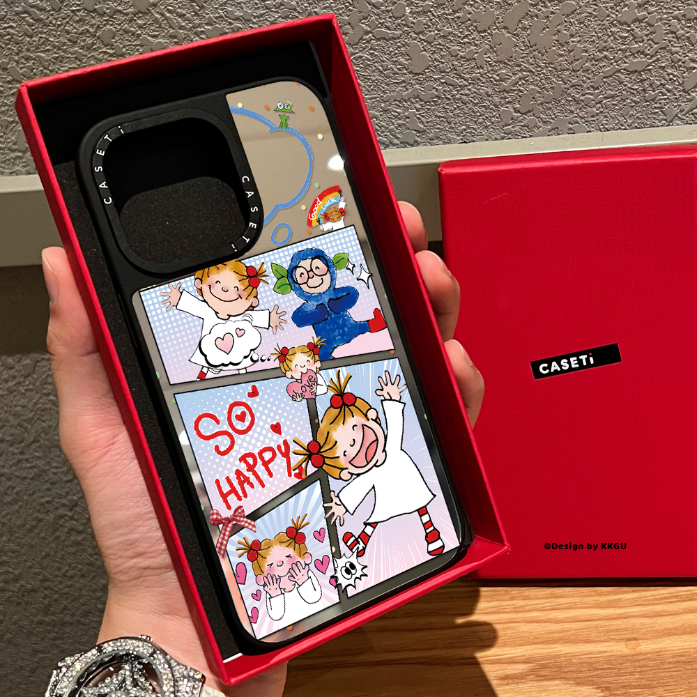 CAST联名COCO酱元气女孩适用iphone16promax手机壳17pro苹果15plus磁吸MagSafe镜面14日韩卡通13可爱甜美少女