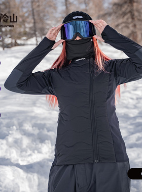 冷山GAINAX滑雪保暖层女P棉保暖透湿中间层户外夹克内胆2425新款