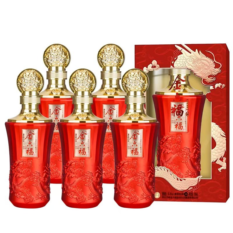 金六福酒兼香型白酒50.8度金六福整箱婚庆用酒高档礼品酒