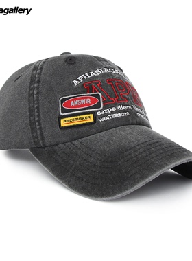 aphasiagallery NOCAP胶囊系列 潮牌刺绣贴标做旧设计弯檐棒球帽