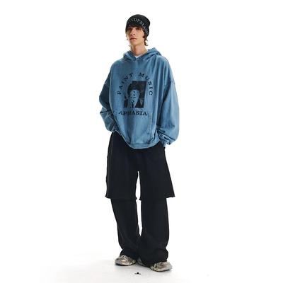 aphasiagallery人像连帽卫衣