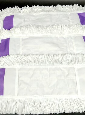 平板拖把替换布棉线纤维头毛巾布大号木地板可拆卸65CMX25CM通用