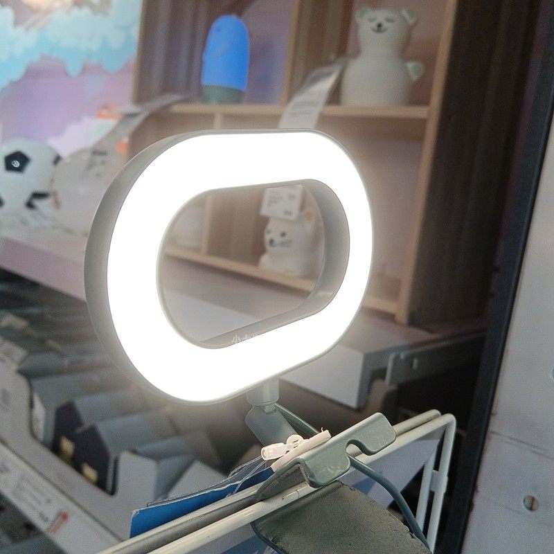 宜家正品斯坦克瑞LED环形灯USB床头灯学生写字夹灯电脑办公照明灯