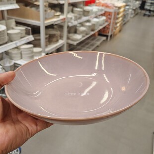 IKEA宜家正品法利克洛深盘厨房家用加厚石瓷餐具上菜碟牛排早餐盘