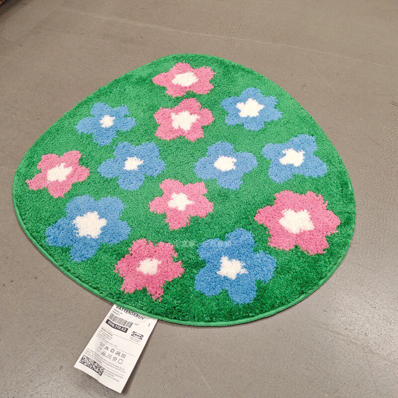 IKEA宜家正品瓦登斯库浴室地垫家用洗手间吸水防滑脚垫卫生间地毯