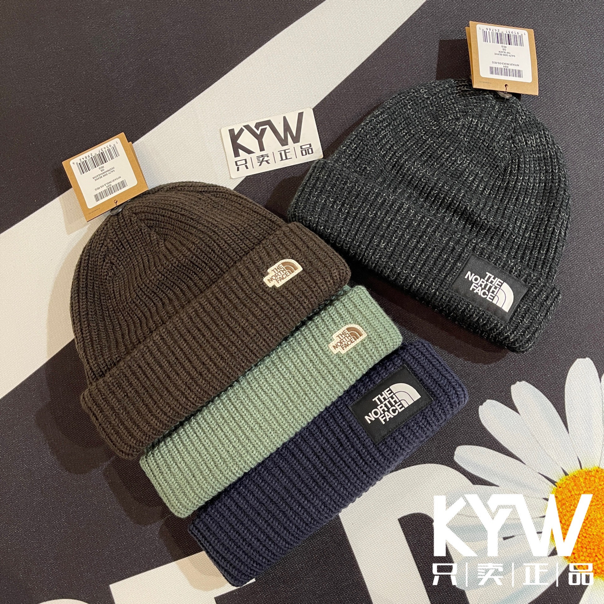 北面美版tnf帽子保暖针织