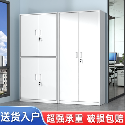 铁皮柜文件柜资料档案柜办公室财务凭证柜带锁书柜落地储物柜柜子