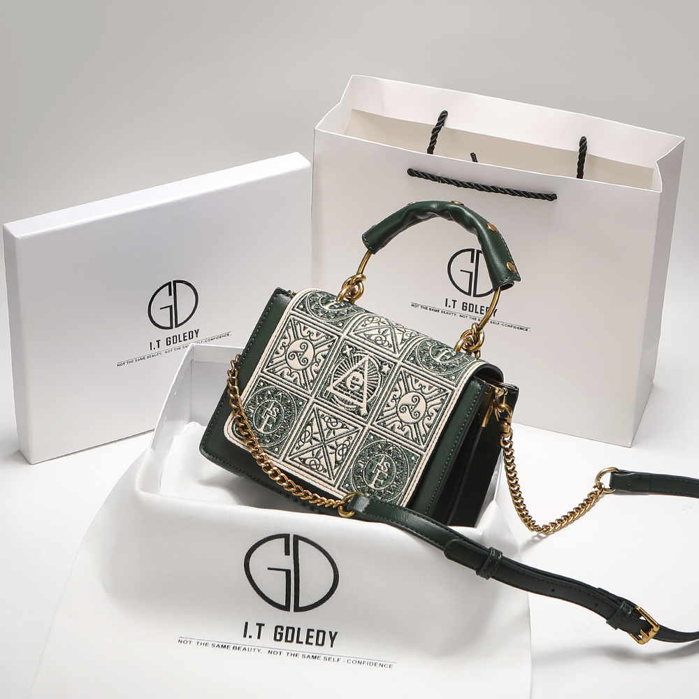 法国轻奢单肩斜挎包小众手提包