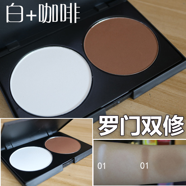 正品罗门双色双修饼粉饼修容饼腮红影楼用品彩妆化妆师荐十个包邮在类目 彩妆/香水/美妆工具, 粉饼中 - 来自Buy2taobao.com提供专业的淘宝代购服务