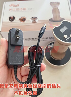 魔力星三合一养生仪充电款经络刷蓝光冷热锤彩光锤插头配件链接